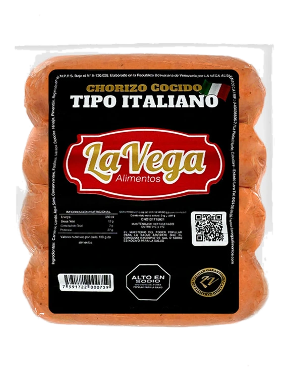 Chorizo Cocido Tipo Italiano