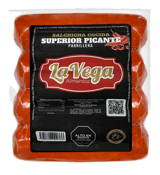 Salchicha Cocida Superior Picante Parrillera